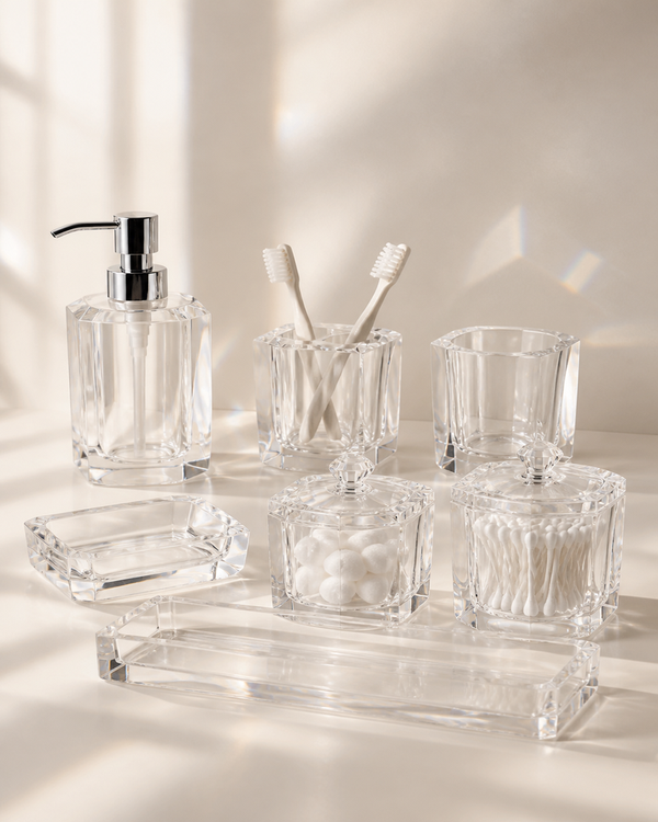 Crystal Clear Bathroom Set